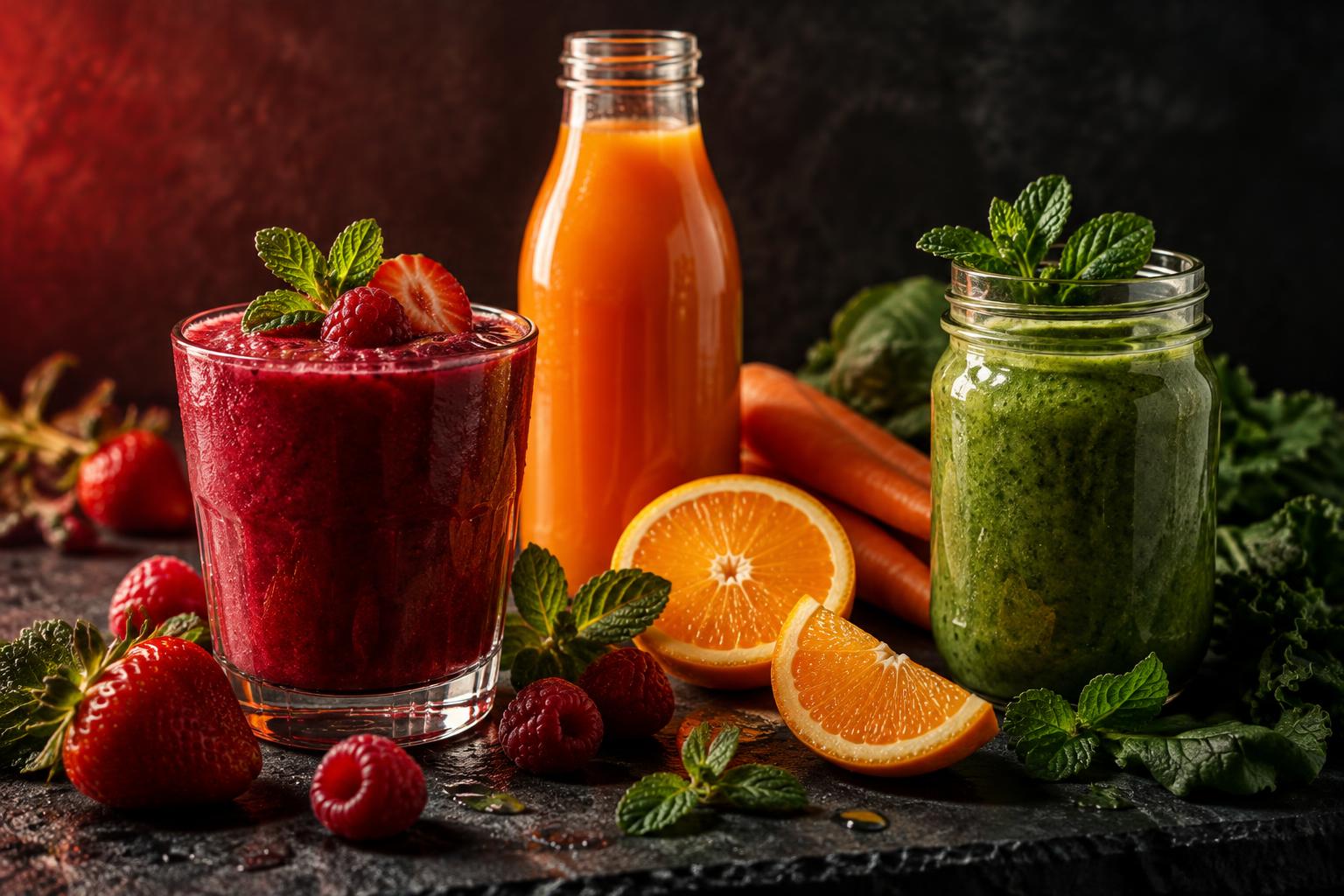 Verse sapjes en smoothies uit het Simply Strong programma